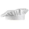 Toque chef cuisinier bande élastique Taille universelle Blanc