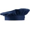 Toque chef cuisinier Taille universelle Bleu marine