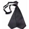 Cravate courte pour Femme, Noire, Pré-nouée