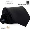 Cravate Noire, 100% Polyester, 8,5 x 148 cm, Protection anti-tache