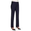 Pantalon femme chic droit 2 poches avant Marine