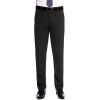 Pantalon costume Slim Sans pince polyester et laine Anthracite