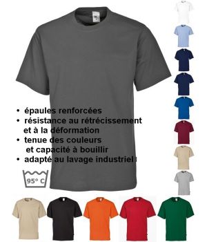 T-shirt femme et homme, manche courte, peut bouillir, résistant au chlore