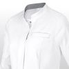 Blouse blanche médicale femme Col anti-salissure 