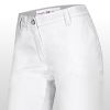 Pantalon professionnel Blanc Chino femme poches italiennes 