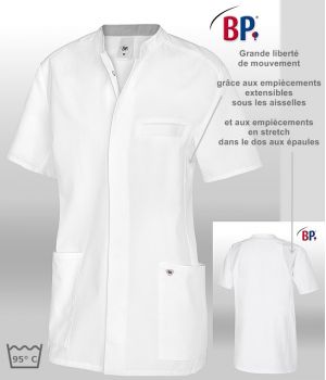 Tunique Médicale Homme BP®, Coupe près du corps, Liberté de mouvement