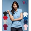 Polo femme manches courtes, Col polo avec patte à boutons, Peut bouillir