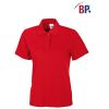 Polo femme sport Près du corps Rouge Peut bouillir