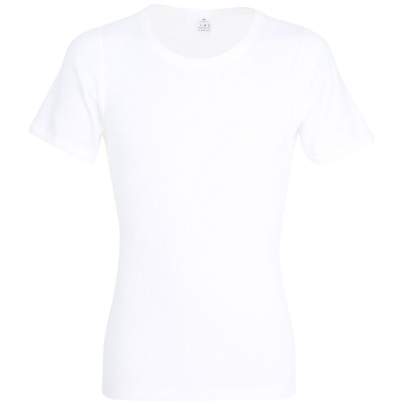 Maillot de corps t shirt blanc Homme Col rond Coton
