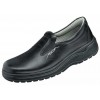 Chaussures de travail, Dessus cuir, Semelle antidérapante, Noires