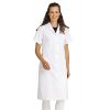 Blouse médecin PolyCoton manche courte pression Blanc