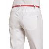 Pantalon Blanc Femme Ceinture dos Stretch 4 poches