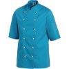 Veste de cuisine, manches courtes, Turquoise