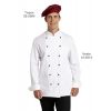 Veste de cuisine Grandes tailles, 100% coton sergé fin, Poche poitrine