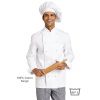 Veste de cuisine unisex coton sergé Blanc