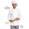 Veste cuisine unisexe spécial grande taille