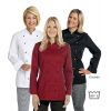 Veste de cuisine femme manches longues cintrée, poche sur la manche