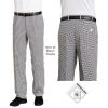 Pantalon cuisine mixte coton, grande taille, ceinture élastiquée