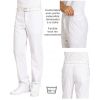 Pantalon blanc homme, entretien facile, taille élastiquée confortable