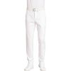 Pantalon blanc homme, satin de coton, peut bouillir à 95°C, sans pinces