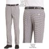 Pantalon de Cuisinier, Pantalon Boulanger, Pépita Noir-Blanc, Coton