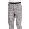 Pantalon Cuisinie  Boulanger Coton petits carreaux noir-blanc