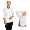 Chemisier Femme, Blanc, Manches 3/4, 100% Coton, Poche Poitrine