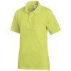 Polo homme et femme, piqué, couleur limette