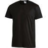 Tee-shirt pour hommes et femmes, Col rond, Noir