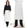 Tablier restaurant, bar, bistro, hauteur 80 cm, blanc coton