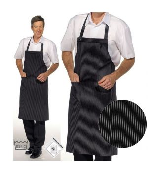 Tablier Cuisine à Bavette, Poche plaquée, Pochette poitrine, Fermeture réglable par Pression