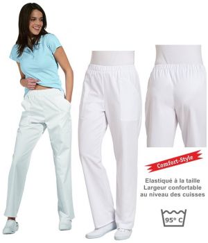 Pantalon femme, confortable, ceinture élastiquée