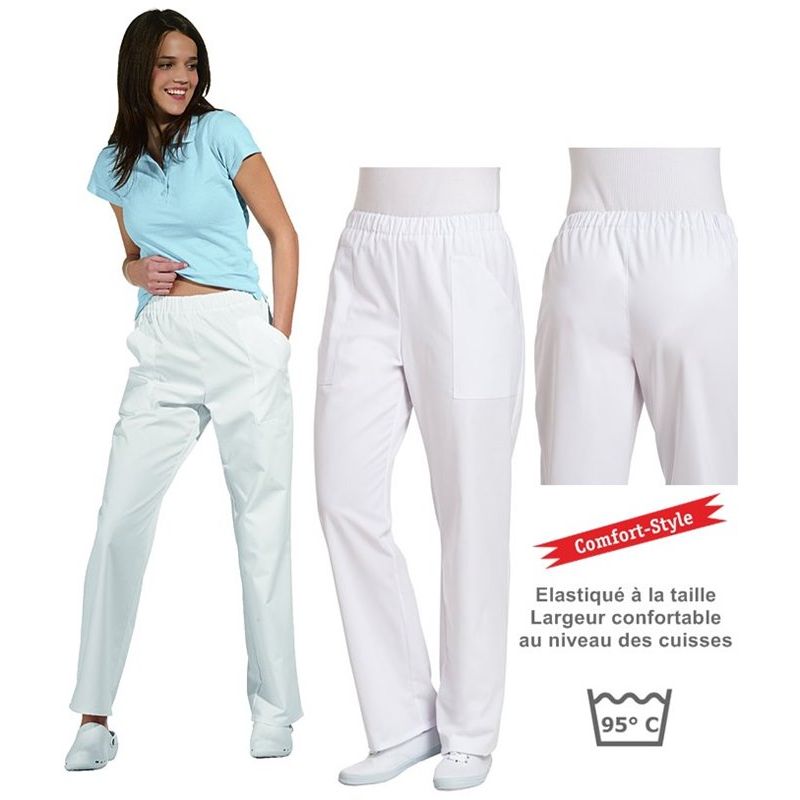 Pantalon femme, confortable, ceinture élastiquée