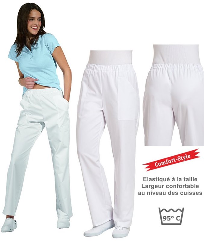 Pantalon femme, confortable, ceinture élastiquée