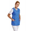 Blouse courte sans manches, pour femme, Bleue