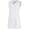 Blouse femme mi-longue, Blanche, sans manches