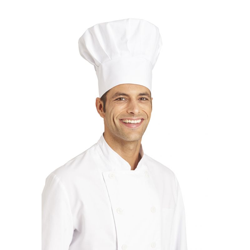 Toque de chef cuisinier blanc