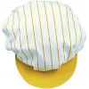 Casquette couleur avec bande élastique, Blanc et Jaune