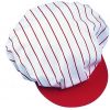 Casquette couleur avec bande élastique, Blanc et Rouge