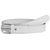 Ceinture simili cuir blanc