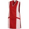 Tablier chasuble Rouge rayures Rouge-Blanc