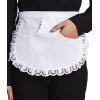 Tablier de service, Bord et entrée des poches en dentelle