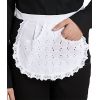 Tablier de service, Remarquable broderie de Madère