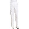 Pantalon blanc femme, Confort et Style, Taille élastiquée confortable, coton sergé