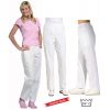 Pantalon blanc femme, Confort et Style, Taille élastiquée confortable, coton sergé