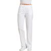 Pantalon blanc femme, Entretien facile, peut bouillir