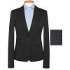 Veste de tailleur femme Coupe slim stretch, Anthracite PinPoint