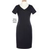 Robe Manches courtes, Noire