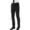 Pantalon Homme noir coupe près du corps, tissu stretch résistant