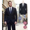 Veste Homme noire, Coupe ajustée, Simple boutonnage, 100% polyester